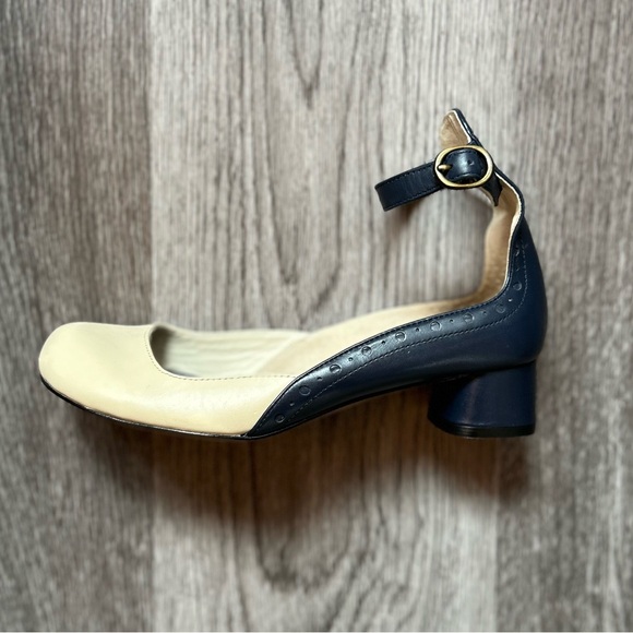 Leon Max Leather Ankle Wrap Block Heels | 6 - Picture 7 of 8